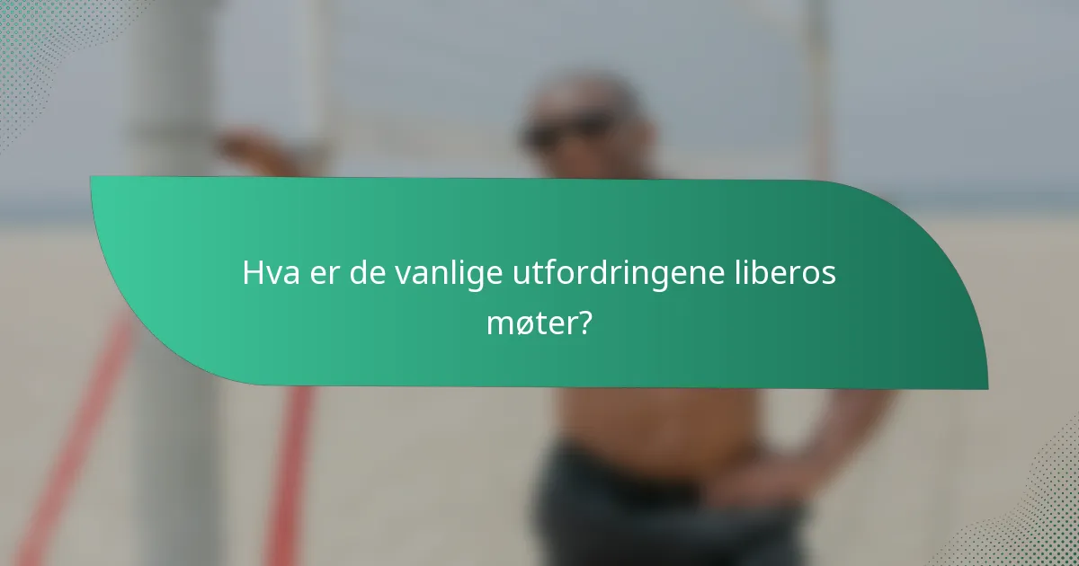 Hva er de vanlige utfordringene liberos møter?